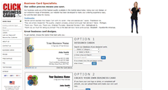 Desktop Screenshot of clickbusinesscards.com