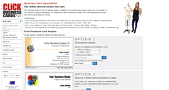 Desktop Screenshot of clickbusinesscards.com.au